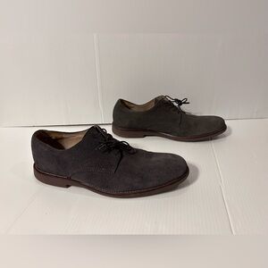 Aston Grey oxford leather shoe men size 10.5